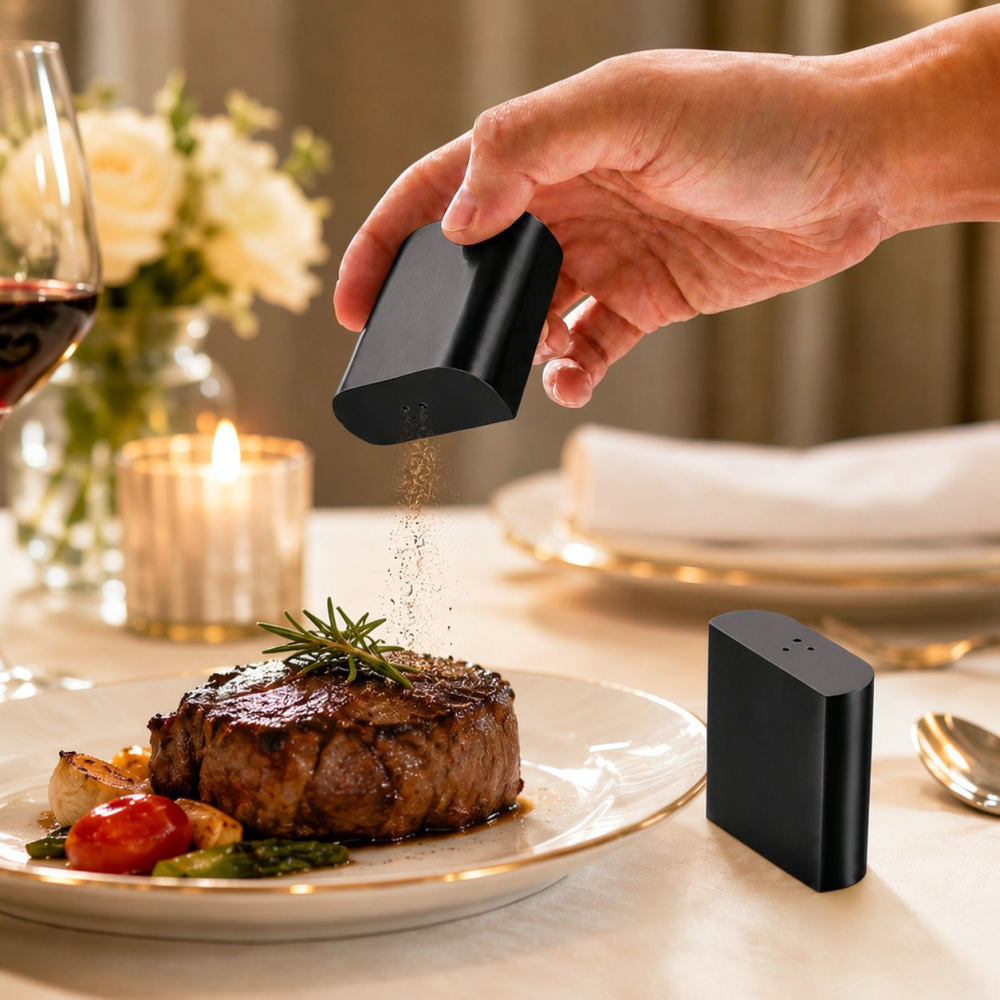Salière et poivrière en acier  - Kitchen Gadgets Gold avis et prix
